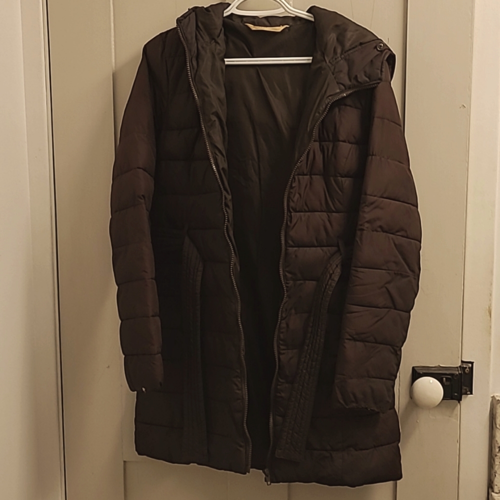 Hollister winter coat - Women's Medium brown